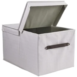 Gifi Entretien Du Linge|Boîte de rangement demi ouverture 50x35xH30cm