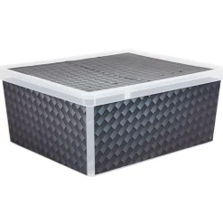 Gifi Rangement|Boîte de rangement design carbone 18 L