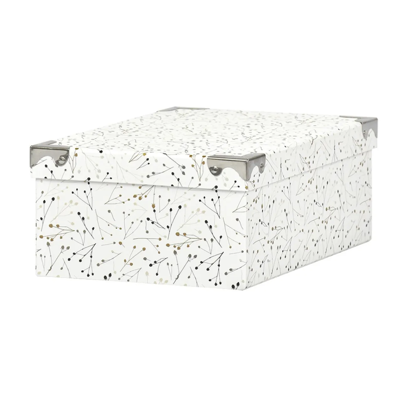 Gifi Entretien Du Linge|Boîte de rangement en carton L.28 x l.19,5 x H.10,8 cm