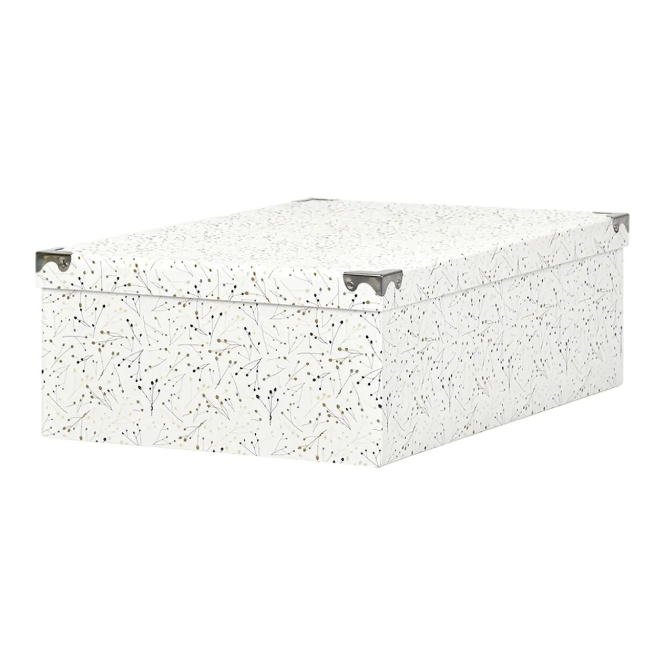 Gifi Entretien Du Linge|Boîte de rangement en carton L.48 x l.33,5 x H.16 cm