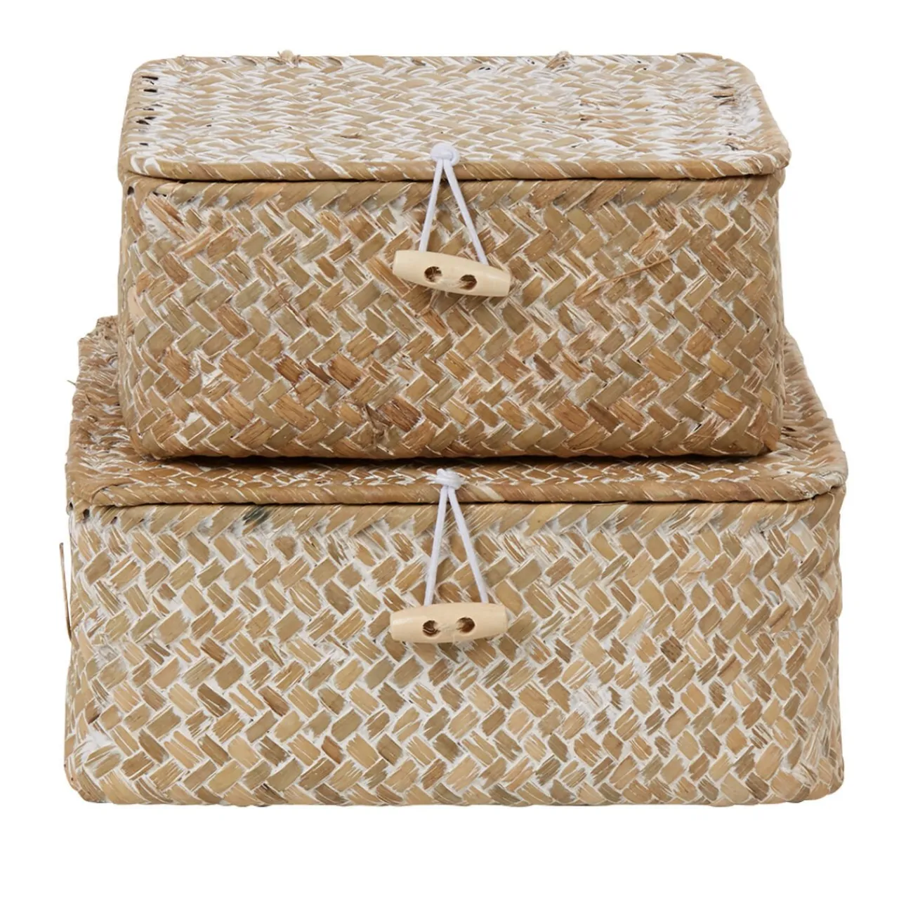 Gifi Rangement|Boîte de rangement en jonc de mer x2