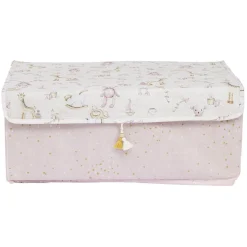 Gifi Rangement|Boîte de rangement enfant rose ou bleu x3 - 28x14xH14cm