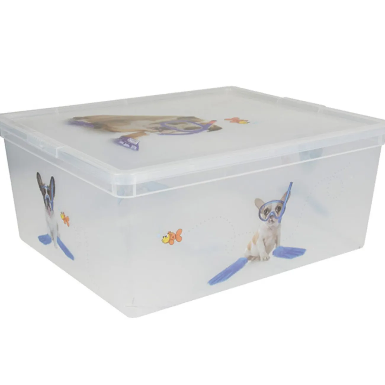 Gifi Rangement|Boîte de rangement 18L design chien