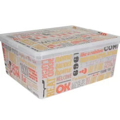 Gifi Rangement|Boîte de rangement 18L design weekend