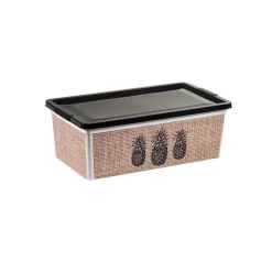 Gifi Rangement|Boîte de rangement motif ananas 6 L