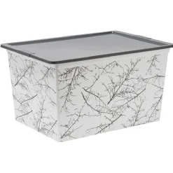 Gifi Rangement|Boîte de rangement motif branche nordique 50 L