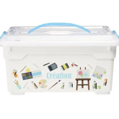 Gifi Aménagement Atelier^Boîte de rangement motif loisirs créatifs 12L