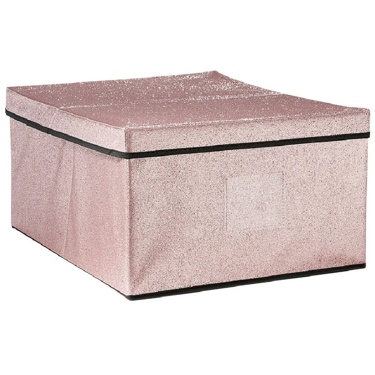 Gifi Entretien Du Linge|Boîte de rangement pailletée avec couvercle 3 couleurs