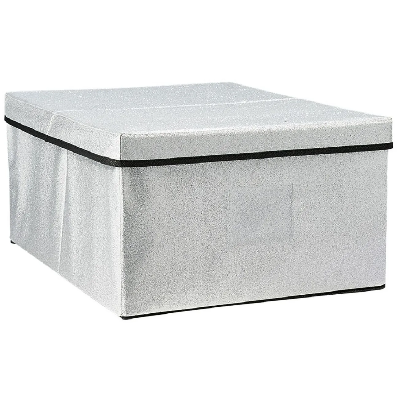 Gifi Entretien Du Linge|Boîte de rangement pailletée avec couvercle 3 couleurs