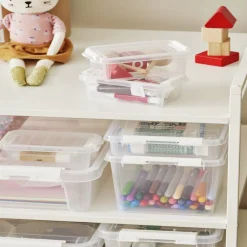 Gifi Entretien Du Linge|Boîte de rangement plastique transparent 1L