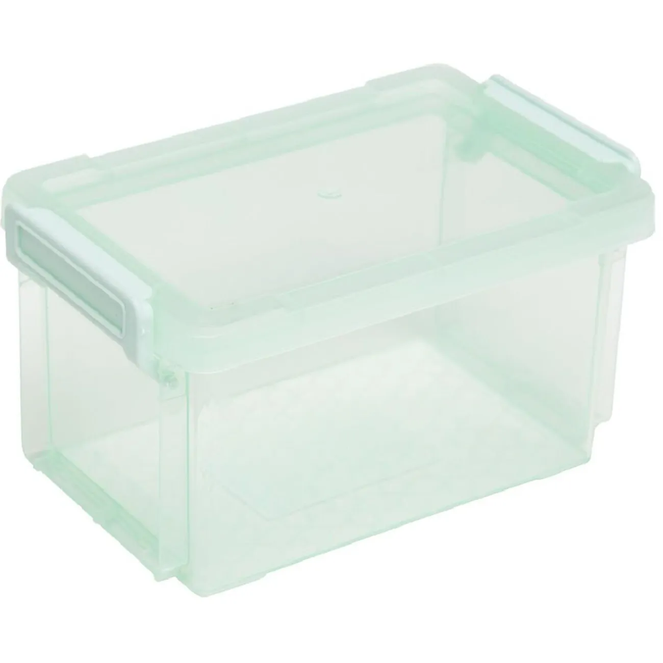 Gifi Rangement|Boîte de rangement plastique à clips 0,7 L vert