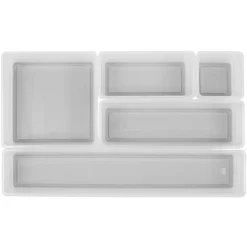 Gifi Rangement|Boîte de rangement pour tiroir 7,5x7,5xH.5 cm