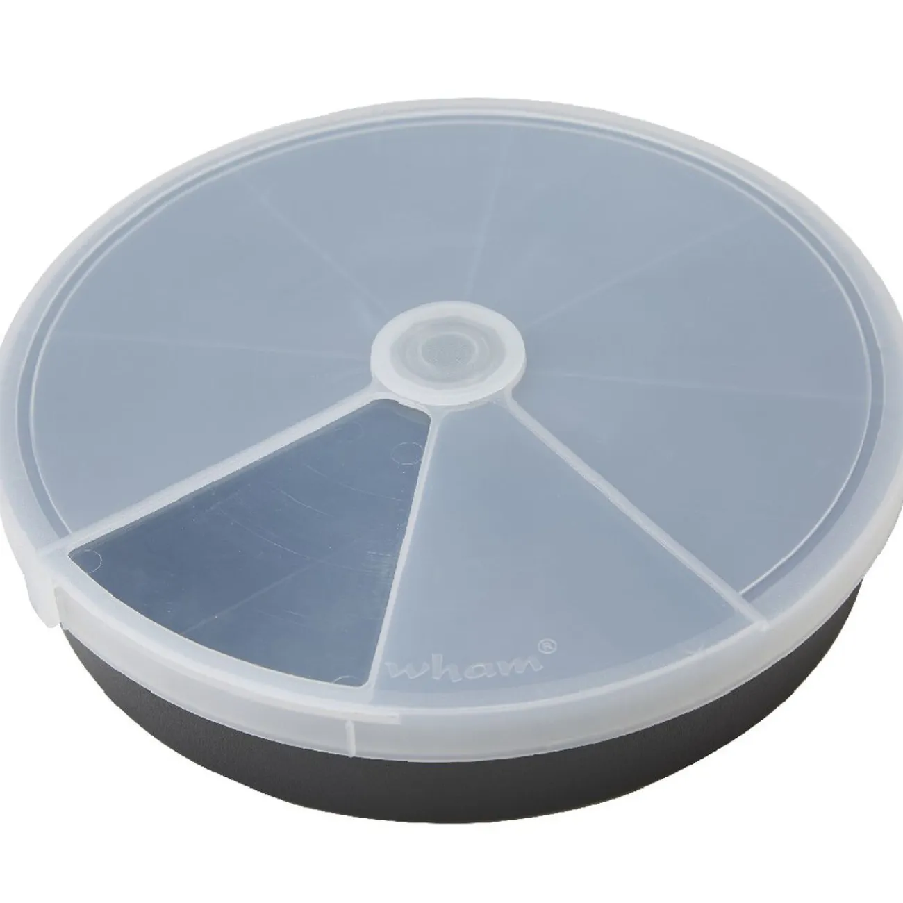 Gifi Rangement|Boîte de rangement ronde 8 compartiments noir