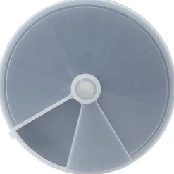 Gifi Rangement|Boîte de rangement ronde 8 compartiments noir