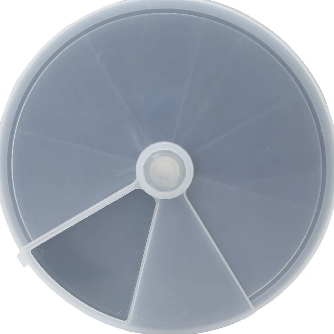 Gifi Rangement|Boîte de rangement ronde 8 compartiments noir