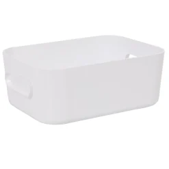 Gifi Aménagement Salle De Bain^Boîte de rangement salle de bain blanche SmartStore Compact Taille S