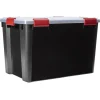 Gifi Rangement|Boîte de rangement étanche 70 L avec couvercle