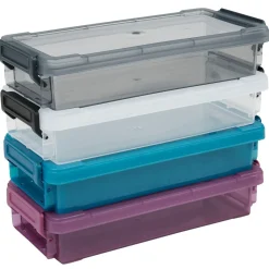 Gifi Rangement|Boîte de rangement transparente à clip 0,55L