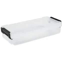 Gifi Rangement|Boîte de rangement transparente à clip 0,55L