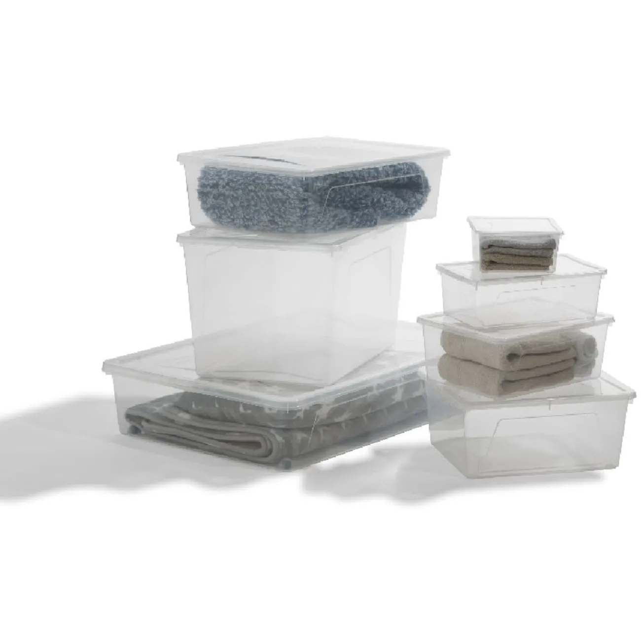 Gifi Rangement|Boîte de rangement transparente 10 L