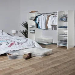 Gifi Rangement|Boîte de rangement transparente 46 L