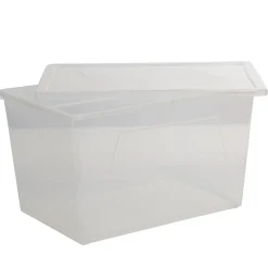 Gifi Rangement|Boîte de rangement transparente 46 L