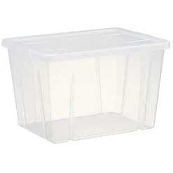 Gifi Rangement|Boîte de rangement transparente avec couvercle 18,8L