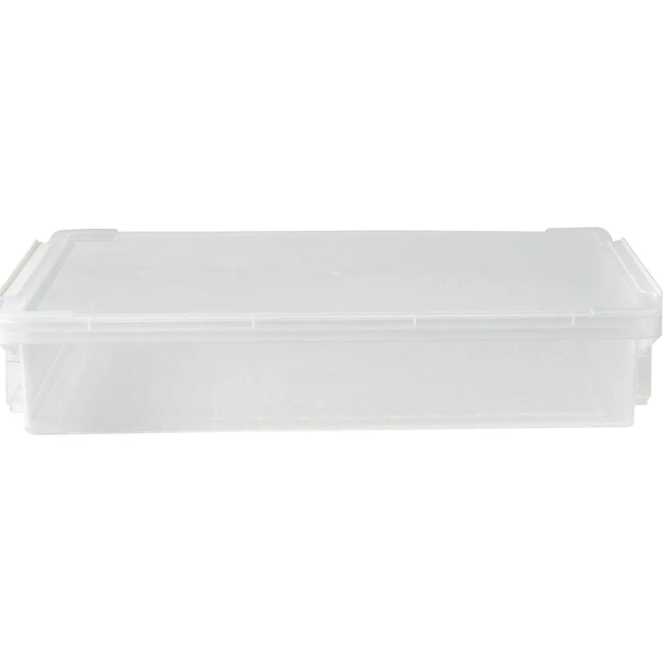 Gifi Rangement|Boîte de rangement transparente A4 fermeture clip 4L