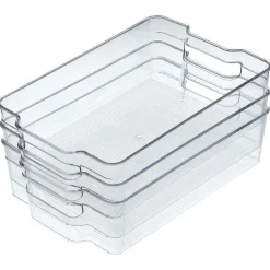Gifi Boîte de rangement transparente pour réfrigérateur x3