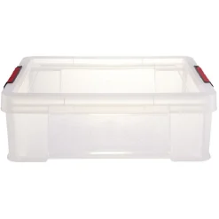 Gifi Rangement|Boîte de rangement transparent avec fermeture à clips 9L