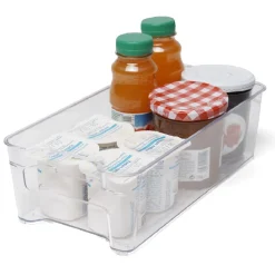 Gifi Boîte de rangement étroite transparente pour réfrigérateur