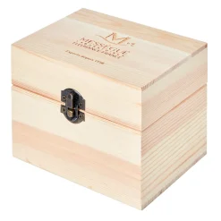 Gifi Boîte de rangment pour huiles essentielles bois naturel