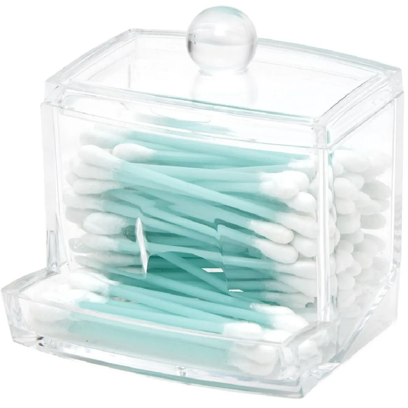 Gifi Beauté^Boîte distributeur à coton tige transparent