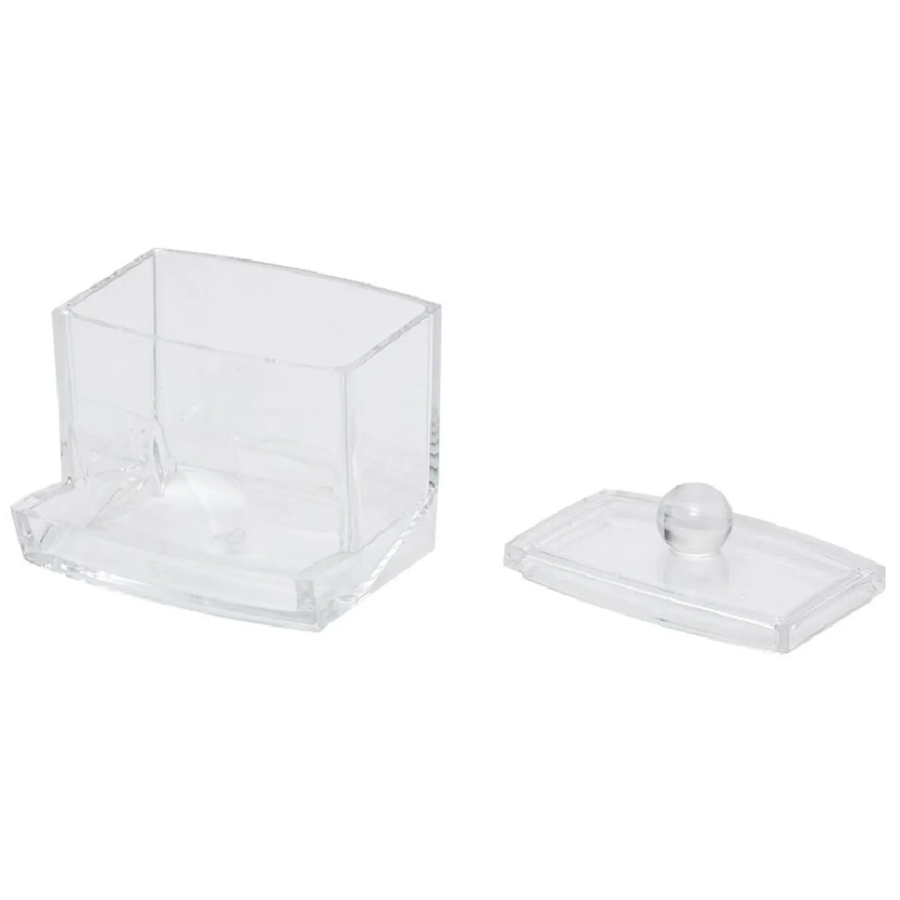 Gifi Beauté^Boîte distributeur à coton tige transparent