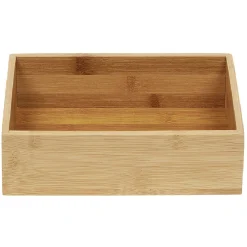 Gifi Aménagement Salle De Bain^Boîte en bambou organisateur L.22,5xl.15xH.6,5 cm