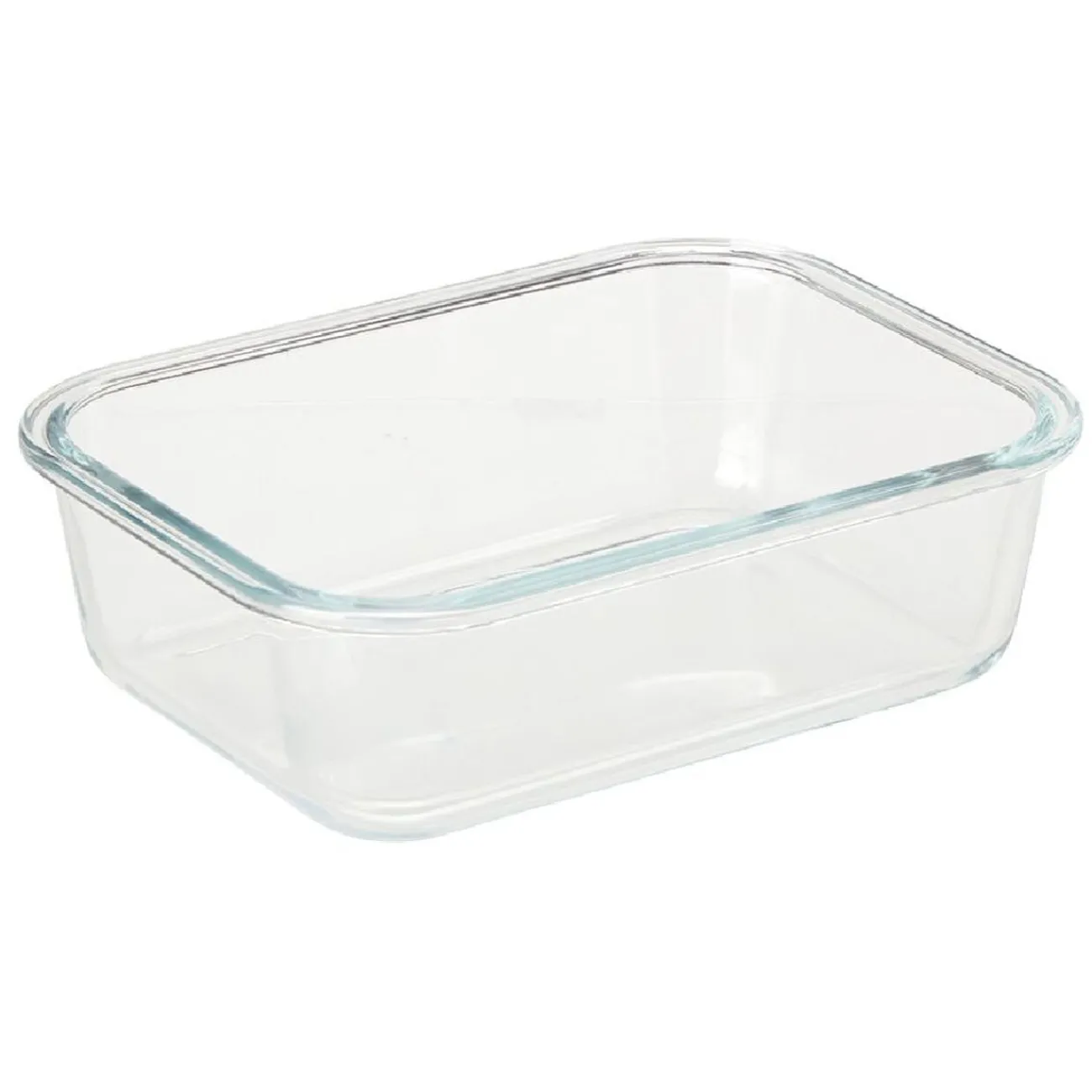 Gifi Boîte en verre et bambou 1 L