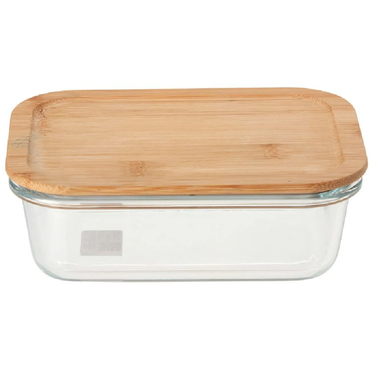 Gifi Boîte en verre et bambou 1 L