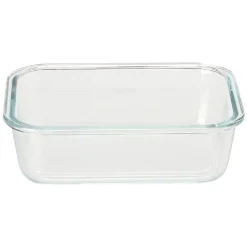 Gifi Boîte en verre et bambou 1 L