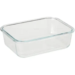 Gifi Boîte en verre et bambou 1,5 L