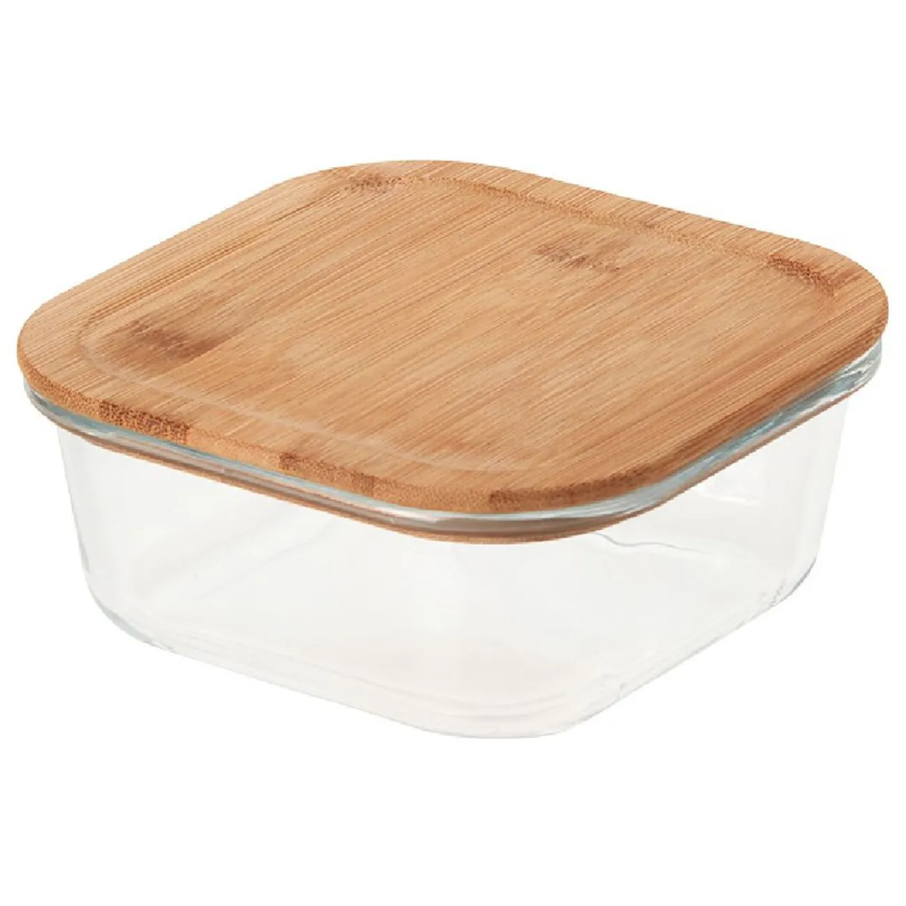 Gifi Boîte en verre et bambou 800 ml