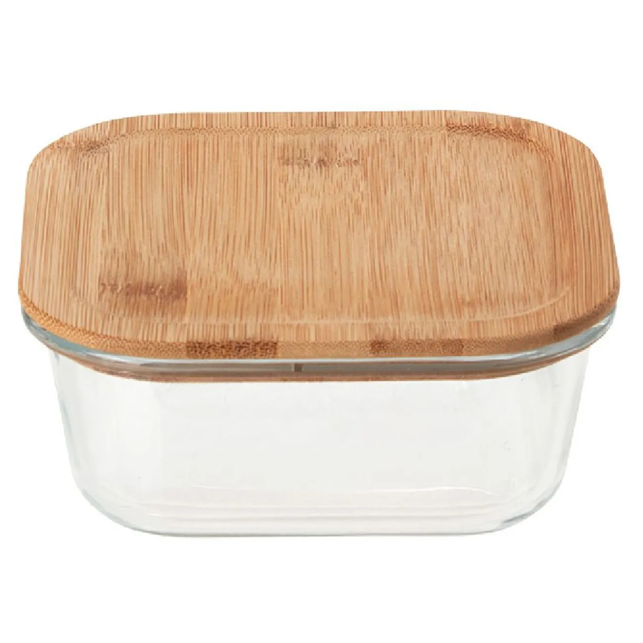 Gifi Boîte en verre et bambou 800 ml