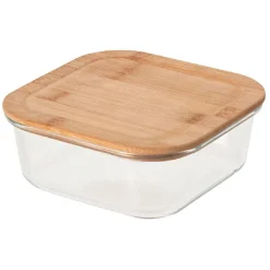 Gifi Boîte en verre et bambou 1,1 L