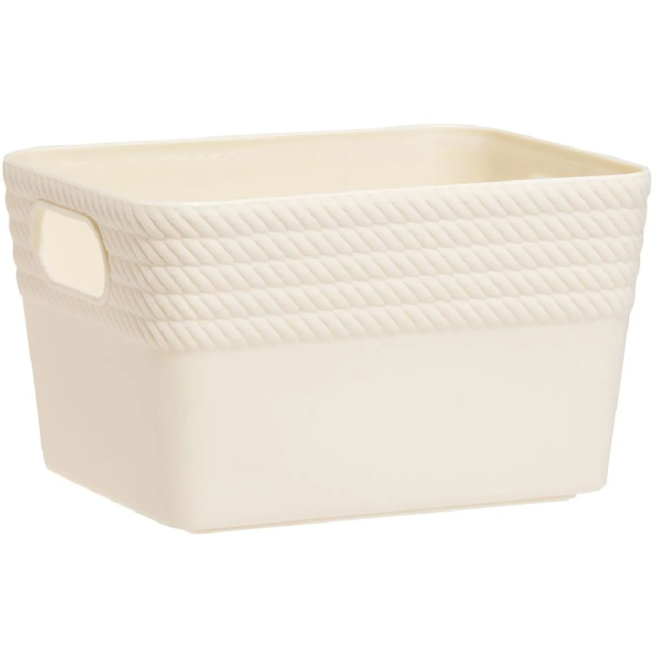 Gifi Aménagement Salle De Bain^Boîte plastique beige 14x11xH8,5cm