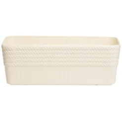Gifi Aménagement Salle De Bain^Boîte plastique beige 20x11xH7cm