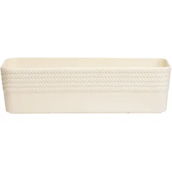 Gifi Aménagement Salle De Bain^Boîte plastique beige 25x11xH7cm