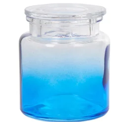 Gifi Nettoyage Et Entretien|Boîte poubelle à coton effet tie and die bleu