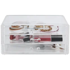 Gifi Beauté^Boîte rectangulaire 3 tiroirs transparents