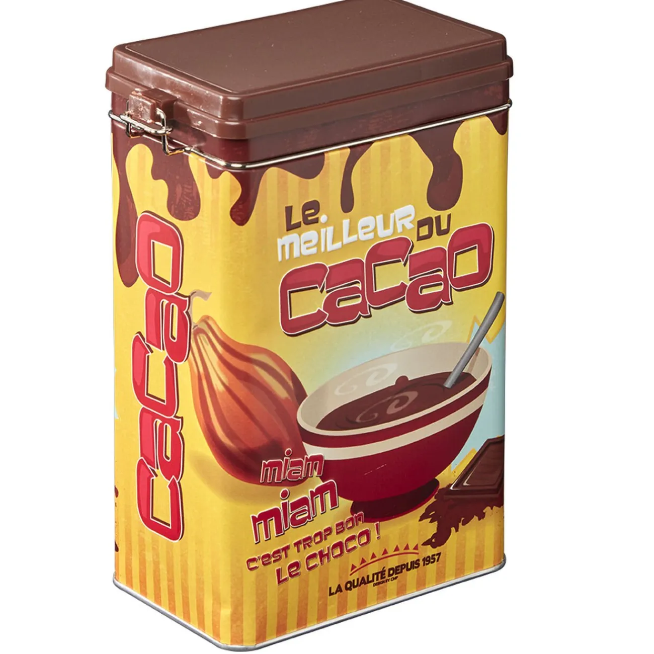 Gifi Boîte rectangulaire en métal le meilleur du cacao