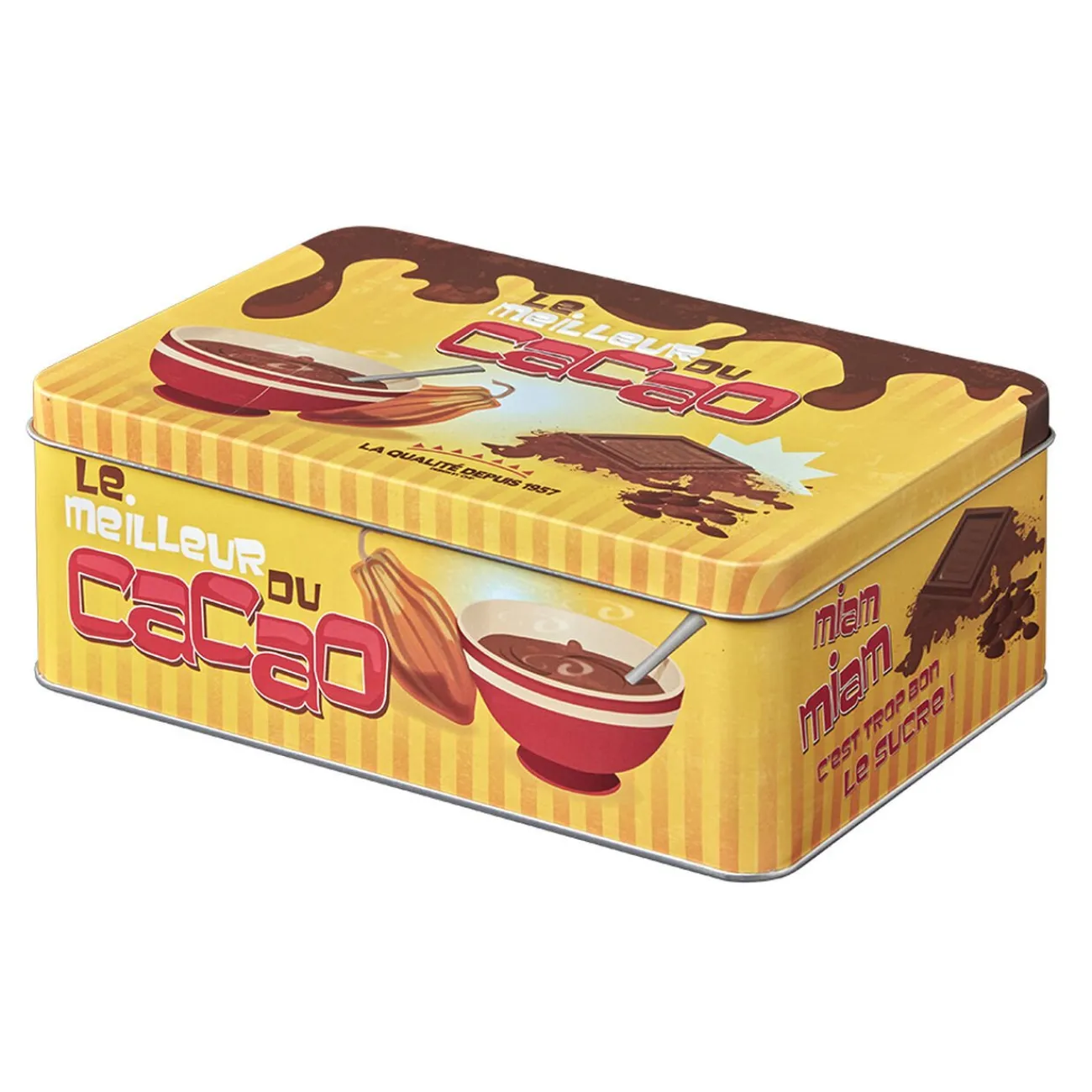 Gifi Boîte rectangulaire en métal le meilleur du cacao
