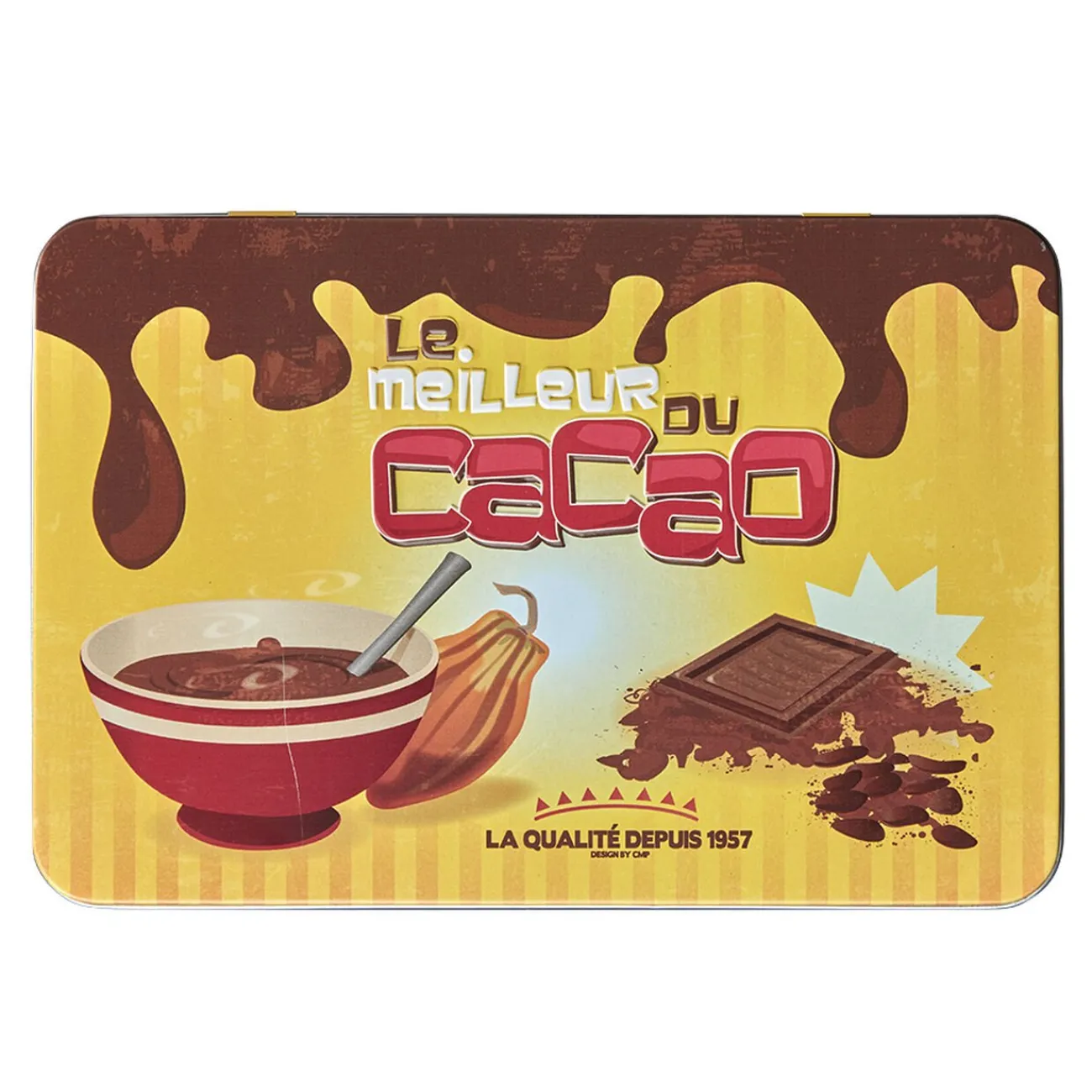 Gifi Boîte rectangulaire en métal le meilleur du cacao